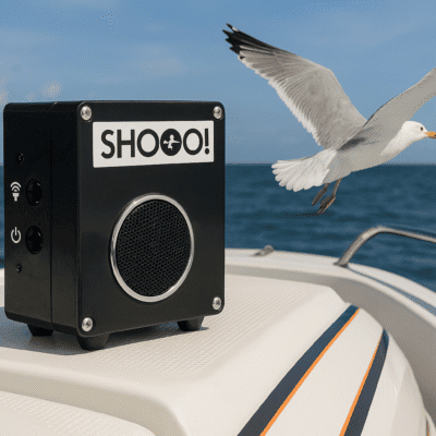 Shooo! Seagull Scarer. Battery Powered. Audio Distress and Alarm Calls
